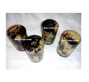 Wholesale Quality Horn Salt & Pepper Shakers Natural Horn Cardboard Sifter Insert Top Paper Can <b>Herb</b> & <b>Spice</b> Tools From India - Product Image 3