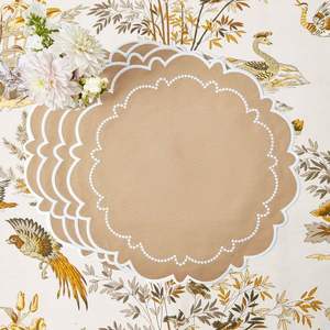 Sets de table en lin durable brodés avec des fibres naturelles parfaits pour des idées de style de table écologiques - Product Image 5