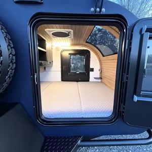 Mini caravana tipo lágrima para acampar fuera de la carretera, uso de agua y aire para automóviles y vehículos - Product Image 2