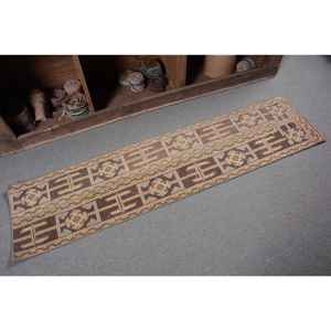 Vintage turco 13 'X 5,6 'alfombra de área grande marrón Beige rectángulo Patchwork lana látex estilo clásico para la decoración de la habitación del pasillo - Product Image 5