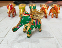 Support de bougie chauffe-plat éléphant artisanal en plastique, décoration de festival Diwali, Diya, cadeau indien, plusieurs couleurs, pour événements festifs