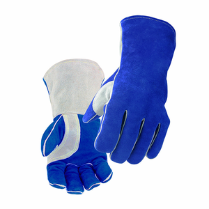 ถุงมือเชื่อม14นิ้วทำจากหนังวัวถุงมือนิรภัยสำหรับช่างเชื่อมทนความร้อน - Product Image 3