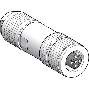 Telemecanique XZCC12FDB50R Female M12 5 Pin Shielded Straight <b>Connector</b> <b>Industrial</b> Connectors Product - Product Image 1
