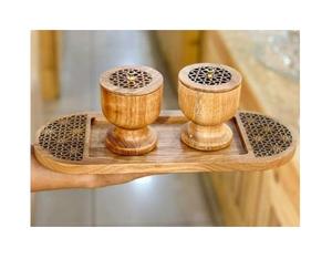 Quemador de Incienso Bakhoor de Madera de Acacia, Artesanía de Calidad, Nuevo 2025, Aroma a Rosa, Color y Logotipo Personalizables, Diseño de Medio Oriente, Para Toda Temporada - Product Image 3