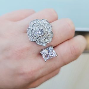 Juego de joyería de cobre para mujer, anillo de piedra CZ, fiesta de moda, odm, oem, obm, joyería, listo para enviar, novedad de 2023 - Product Image 2