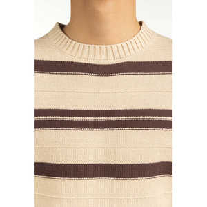 Suéter Cárdigan Abierto para Hombre, Corte Regular, con Capucha, Cierre de Cremallera, Decoración con Estampado de Rayas, para la Temporada de Primavera - Suministro ODM - Product Image 2