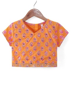 Lehenga Choli facile à transporter pour filles pour une utilisation festive disponible au prix de gros auprès de l'exportateur et du fabricant indiens - Product Image 3