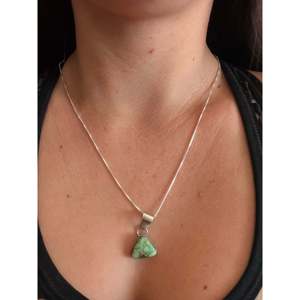 Sonoran Gold Turquoise & Sterling Silver Necklace Navajo-<b>Crafted</b> Cultural Collectible Jewelry - Product Image 2