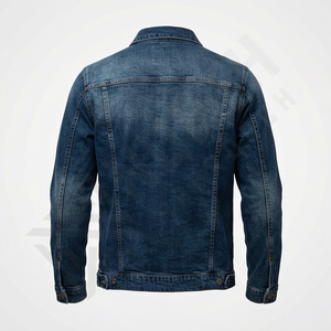 Chaqueta Vaquera Informal para Hombre, Lavado Azul Clásico, Diseño de Prenda Exterior Atemporal, Ideal para Ropa de Calle Diaria, Estilo Informal y Relajado - Product Image 2