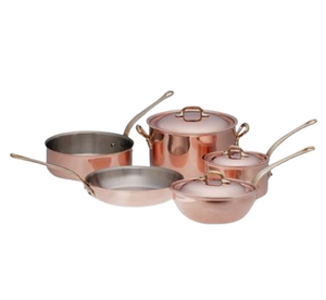 Conception personnalisée Hotpot Casseroles Ensemble de casseroles en cuivre fait à la main Batterie de cuisine pour la cuisine et la table - Product Image 1