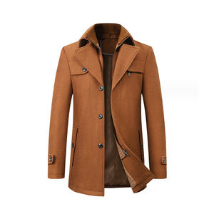 เสื้อโค้ทผู้ชาย เสื้อโค้ทยาว เสื้อโค้ทกันหนาว คุณภาพพรีเมียม - Product Image 5