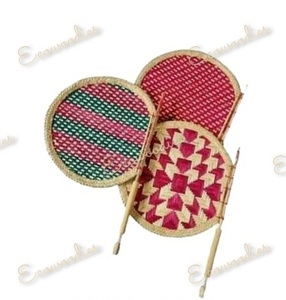 ไม้ไผ่ทำด้วยมือหลายสีพัดลมสแตนเลสกรอบศิลปะหัตถกรรม pankha หัตถกรรมสำหรับใช้ในชีวิตประจำวันตกแต่งรูปร่างวัตถุประสงค์ - Product Image 4