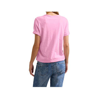 Venta al por mayor de manga corta Yoga Top camiseta fina Jersey camisetas mujeres entalladas blanco liso Sexy Camisetas cuello redondo para mujeres - Product Image 2