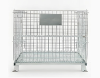 Conteneur en treillis métallique en acier - Cage Euro pliable et empilable 1200*1000*890