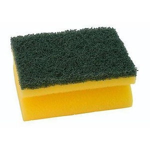 Esponja de Poliuretano Amarilla/Verde 7x9.5x4cm - Esponja de Limpieza Neutral - Product Image 1