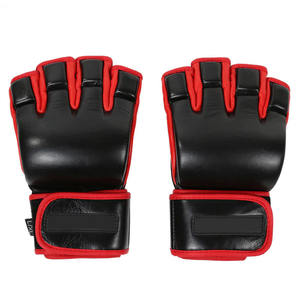 Meilleur fournisseur OEM Service Rouge Noir Couleur Matériau doux au toucher Gants d'entraînement MMA Gants de boxe rouges fabriqués au Pakistan Arts martiaux - Product Image 2