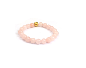 Adjustable <b>Boho</b> <b>Bracelet</b> with Rose Quartz Multi-Gemstone Beads Handmade Jewelry Gift for Her Gold Plated Birthstone <b>Bracelet</b> - Product Image 2