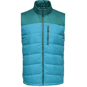 Abrigo acolchado con capucha sin mangas con cremallera informal para hombre, chaleco acolchado de invierno, chalecos acolchados para exteriores, moda con cremallera, cuello alto, lona - Product Image 5