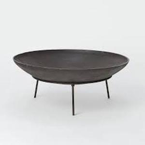 Brasero d'extérieur en fil de fer noir, accessoires de jardin, équipement de randonnée et de camping, pour Noël, l'hiver et Pâques QAMAR - Product Image 1
