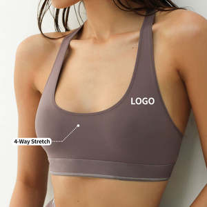 Soutien-gorge de sport professionnel personnalisé réversible écologique respirant antibactérien grande taille pour femmes - Product Image 3
