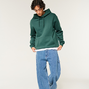 Liso Grueso 500gsm Boxy Sudadera con capucha en blanco para hombre Algodón Slimfit Fleece Sudadera con capucha personalizada Fabricante Heavyweight Cropped Hoodies Hombres - Product Image 3