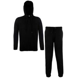 Conjunto Deportivo de Otoño e Invierno para Hombre, Pantalones de Manga Larga de Color Sólido, Traje de Dos Piezas, Chándal de Forro Polar de Poliéster/Algodón - Product Image 2