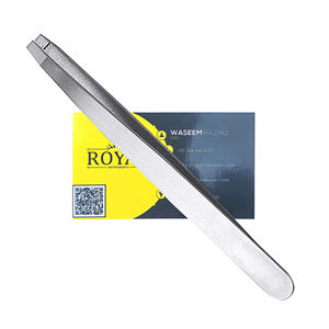 Nuevas pinzas para moldear el cabello de las cejas Silver Mate Pinzas para desplumar las cejas calientes Acero inoxidable de alta calidad - Product Image 1