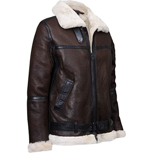 เสื้อโค้ทขนเป็ดสำหรับผู้ชายไซส์ใหญ่พิเศษแจ็คเก็ตหนังแท้แจ็คเก็ตหนังแท้สำหรับฤดูหนาว - Product Image 3