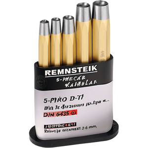 RENNSTEIG 5-Piece Rivet Head Setting <b>Set</b> DIN 6435 <b>Tool</b> <b>Set</b> for Rivet Diameters 2-6 mm - Product Image 3