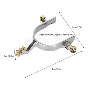 Vente chaude Style unisexe en acier inoxydable équitation éperons confort rouleau équestre sécurité en gros cheval produits - Product Image 2