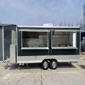 Compre remolques de comida para puestos de hot dogs, remolques de cocina móviles para la calle, remolques de comida totalmente equipados con entrega a nivel mundial. - Product Image 1