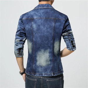 Chaqueta de mezclilla para hombre de color azul más cómoda con precio de calidad barato en precio al por mayor Chaqueta de mezclilla - Product Image 2