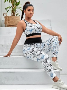 2025 nueva moda 2 piezas traje de Yoga al por mayor mujeres deportes Yoga conjuntos de cintura alta gimnasio Yoga traje para mujeres - Product Image 5