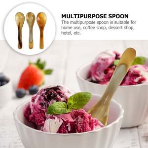 Cubiertos con mango pequeño y cabeza de cuerno grande, juego de cubiertos hechos a mano para ensaladas, utensilios de cocina, vajilla de mesa, uso diario de calidad Superior - Product Image 4