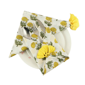 Ridhi 2025 indien à la main bloc imprimé serviettes haute qualité coton moderne carré Design nouveauté mariage tissu accessoires - Product Image 1