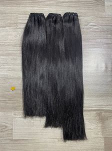 Venta al por mayor brasileño indio cutícula alineada crudo recto extensiones de cabello humano paquetes de cabello sin procesar de fábrica - Product Image 3