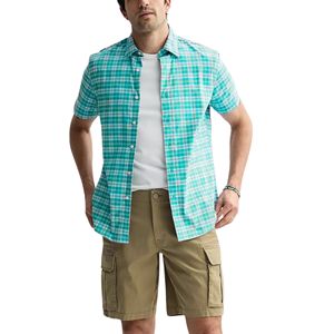 Camisa hawaiana floral de algodón y lino con botones, popelina transpirable para el verano, ropa Formal, vacaciones, playa tropical, antiarrugas - Product Image 1