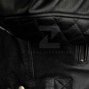 Chaqueta de moto de invierno de cuero transpirable de talla grande para hombre, alta calidad, personalizada, ecológica - Product Image 3