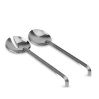 Juego de Cuchara y Tenedor para Ensalada Hechos a Mano en Crafts Village, Ecológicos, con Mango de Metal Resistente, Aptos para Lavavajillas, Opciones de Color Personalizadas