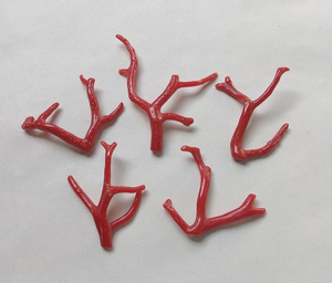 CORAL .. 54 Cts 100% Piedra preciosa de coral italiano natural Rama suelta Pulido AA + Calidad Palo DE CORAL ROJO Piedra preciosa lisa - Product Image 3