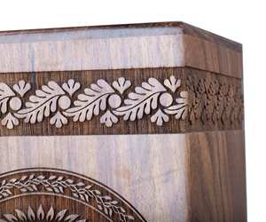 Urna de palisandro hecha a mano para árbol de la vida humana, caja de madera, urna de cremación personalizada para cenizas, hecha a mano, grande - Product Image 6