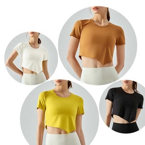 Venta al por mayor logotipo personalizado Athletic Fitness Tank Top Sports Yoga Crop Top Mujeres Gimnasio Ropa Yoga Tank Top - Product Image 2