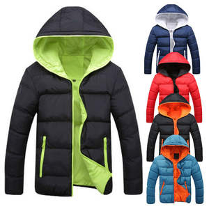 Chaqueta de invierno gruesa impermeable reversible de alta calidad para hombre, cazadora con capucha para exteriores, acolchada de talla grande, nailon Regular personalizado - Product Image 1