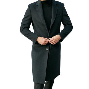 Men Long <b>Coat</b> Elegant Office Casual Outerwear Men Long <b>Coat</b> Modern Warm Outdoor Winter <b>Coat</b> Men Long <b>Coat</b> - Product Image 1
