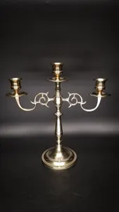 Modern Design Romantic Wedding Home Golden Metal <b>Candlestick</b> Stand Long Taper Candle Holder Set for Decorative - Product Image 2