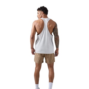 Design Your Own Men's Gym Vest Tank Top High Quality Lightweight Stretchable 160 GSM Polyester/Cotton High Street Style - Product Image 3