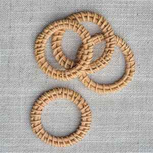 Stylish Rattan Napkin <b>Rings</b> Elegant Dining Experience Wicker Table Decor - Product Image 4
