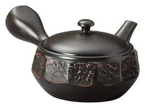 Théière en céramique à fleurs de cerisier, style japonais, poignée latérale, Kyusu avec couvercle, design Wabi Sabi pour le thé vert - Product Image 3