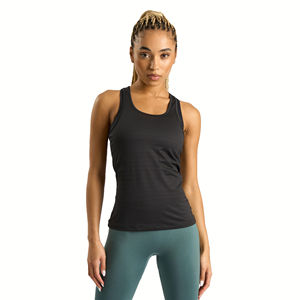 Camiseta sin mangas de bambú sostenible para mujer, fabricación personalizada, camiseta sin mangas de bambú para mujer, ligera, perfecta para yoga y fitness - Product Image 1