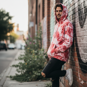 Men Tie Dye Oversize Hoodie Streetwear Outdoor Sublimation Tie Dye Hoodies Mens Pullover Sublimation Hood Top Men's - Product Image 4